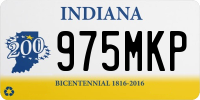 IN license plate 975MKP