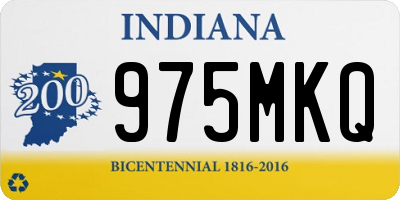 IN license plate 975MKQ
