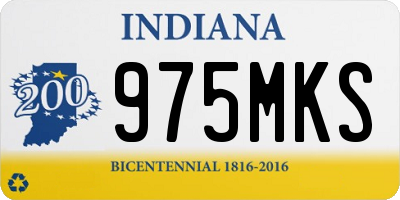 IN license plate 975MKS