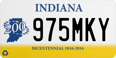 IN license plate 975MKY