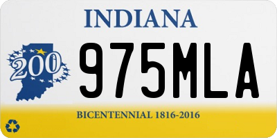 IN license plate 975MLA