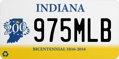 IN license plate 975MLB