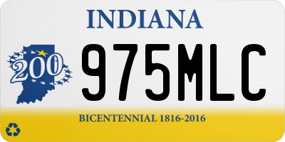 IN license plate 975MLC
