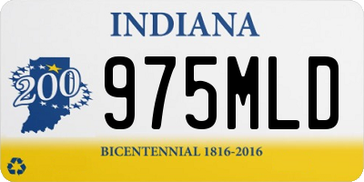IN license plate 975MLD