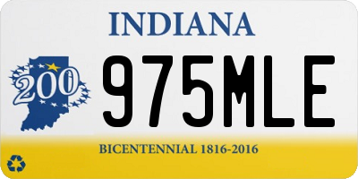 IN license plate 975MLE