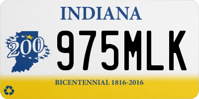 IN license plate 975MLK