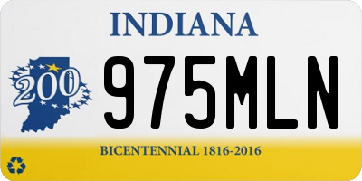 IN license plate 975MLN