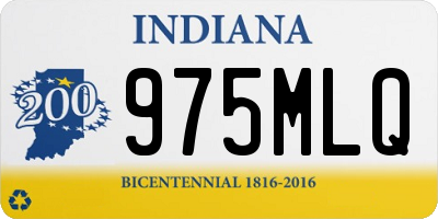 IN license plate 975MLQ