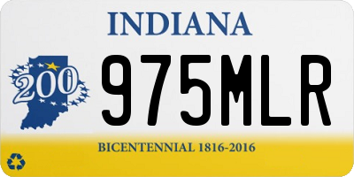 IN license plate 975MLR