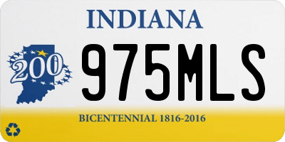 IN license plate 975MLS