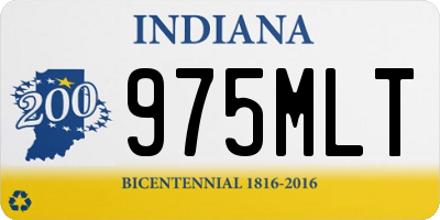 IN license plate 975MLT