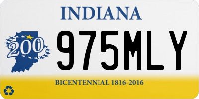 IN license plate 975MLY