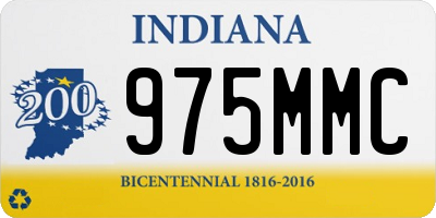 IN license plate 975MMC