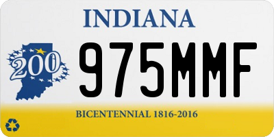 IN license plate 975MMF