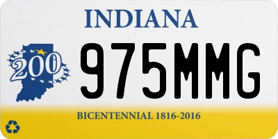 IN license plate 975MMG