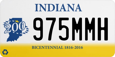 IN license plate 975MMH