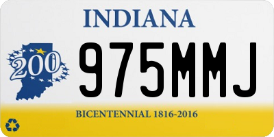 IN license plate 975MMJ