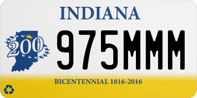 IN license plate 975MMM