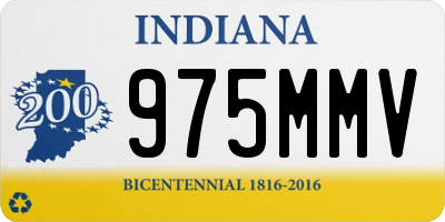 IN license plate 975MMV