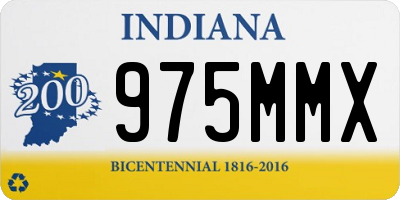 IN license plate 975MMX