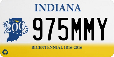 IN license plate 975MMY