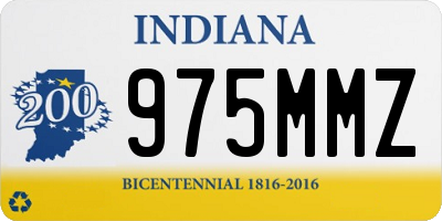 IN license plate 975MMZ
