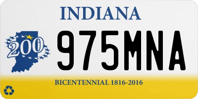 IN license plate 975MNA