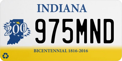 IN license plate 975MND