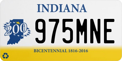 IN license plate 975MNE