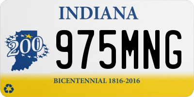 IN license plate 975MNG