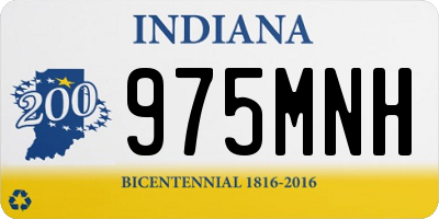 IN license plate 975MNH