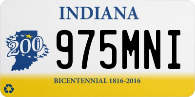 IN license plate 975MNI