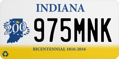 IN license plate 975MNK