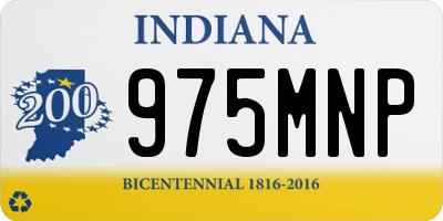 IN license plate 975MNP