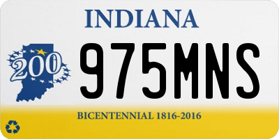 IN license plate 975MNS