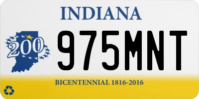 IN license plate 975MNT