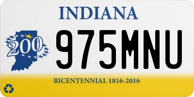IN license plate 975MNU