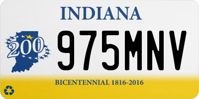 IN license plate 975MNV