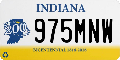 IN license plate 975MNW
