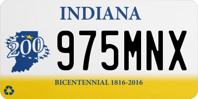IN license plate 975MNX