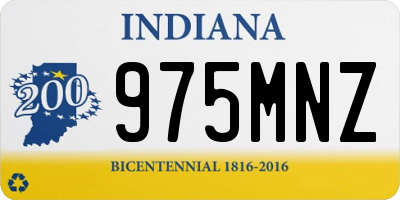 IN license plate 975MNZ