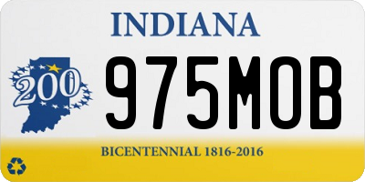 IN license plate 975MOB
