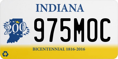 IN license plate 975MOC