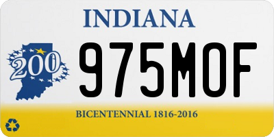 IN license plate 975MOF