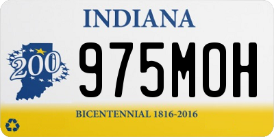 IN license plate 975MOH