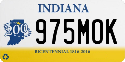IN license plate 975MOK