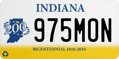 IN license plate 975MON