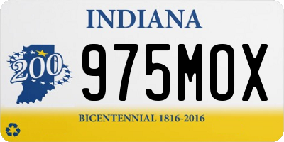 IN license plate 975MOX