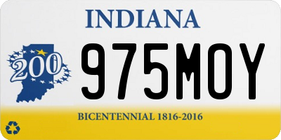 IN license plate 975MOY