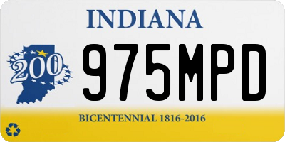 IN license plate 975MPD